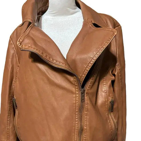 Universal Threads Universal Thread women's size medium faux brown leather jacket