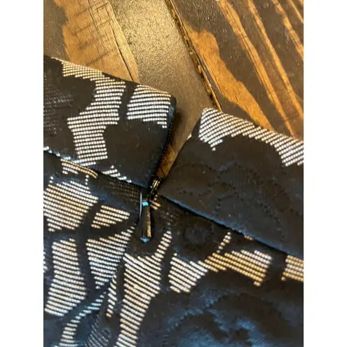 Laundry by Design  Floral Boxy Shift Dress Women Large Neutral Wedding Pockets