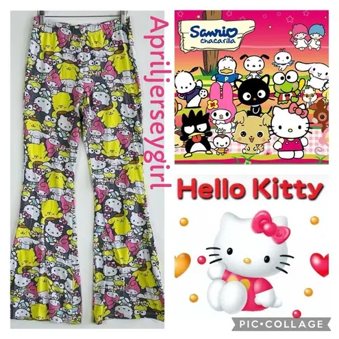 Sanrio Hello Kitty & Friends vintage leggings bell bottoms EUC