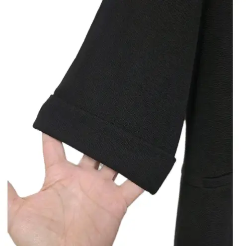 Maurice's  Plus Black Suit Jacket Size 4X Open Front Stretchy Coat Business NWOT