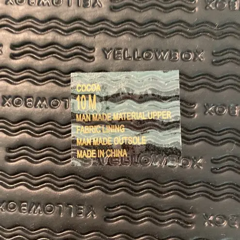 Yellow Box  Slippers size 10 brand new never been worn navy blue color