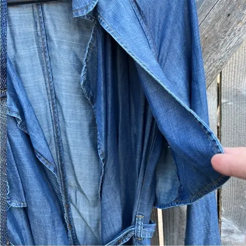 Cloth & Stone Euc  Open Front Trench Coat / Top