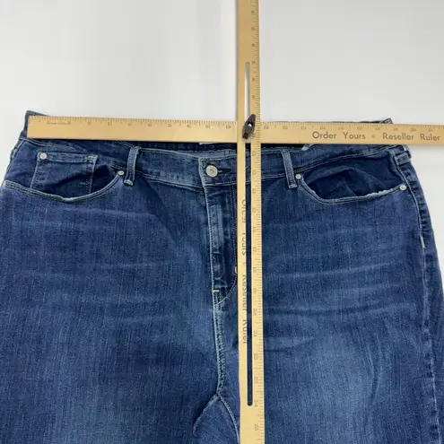 Signature Levi Strauss & Co Jeans Womens 12 Blue Mid Rise Bootcut Stretch Denim