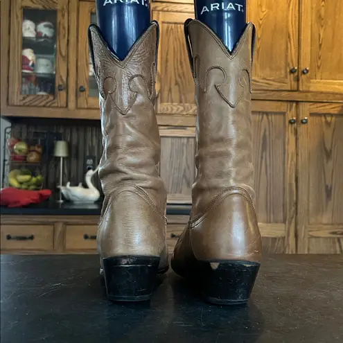 Durango Western Cowboy Cowgirl Boots Pointy Toe Distressed Brown Womens size 7