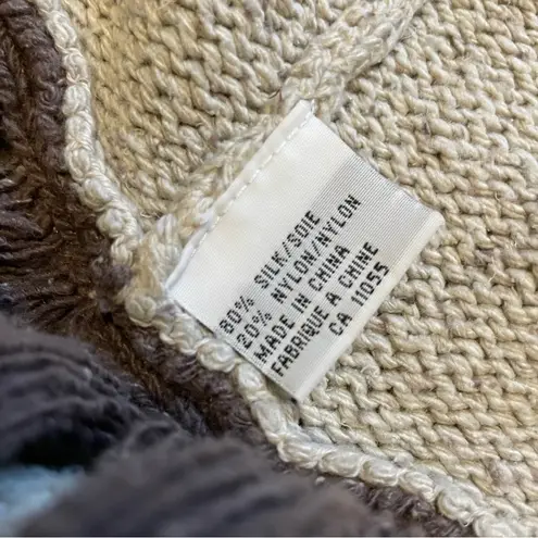 Vintage Animale Chunky Silk Knit Sweater Maxi Skirt in Oatmeal Tan XLarge Size XL