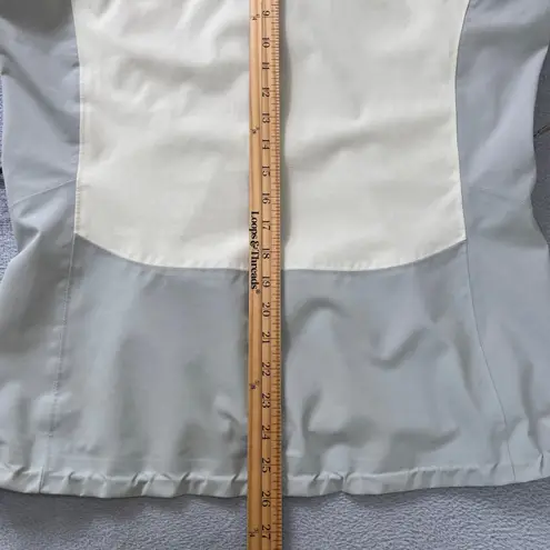 REI Elements E1 Women's Softshell Hooded Jacket Gray Beige Waterproof Medium M Tan