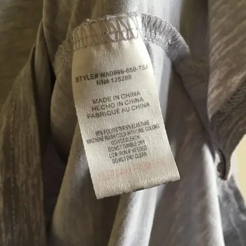 Tahari HI LOW TOP TUNIC TEE SHIRT LONG SLEEVE SZ S