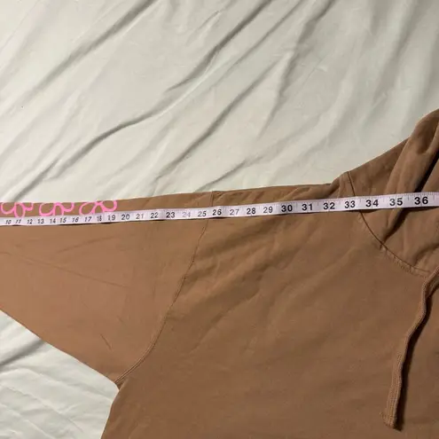 Brown Skeleton Graphic Hoodie with Pink Print – XL