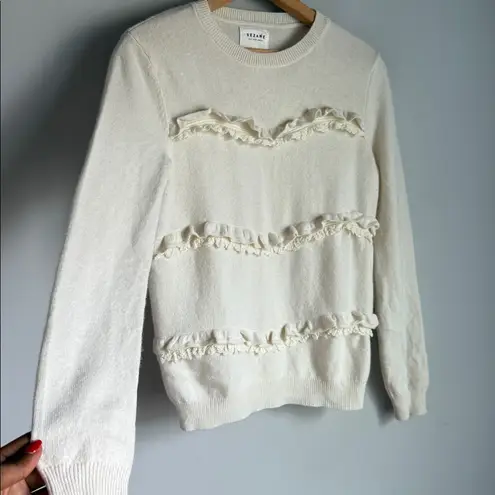 Sézane Andreas Jumper in ecru wool and cashmere XS