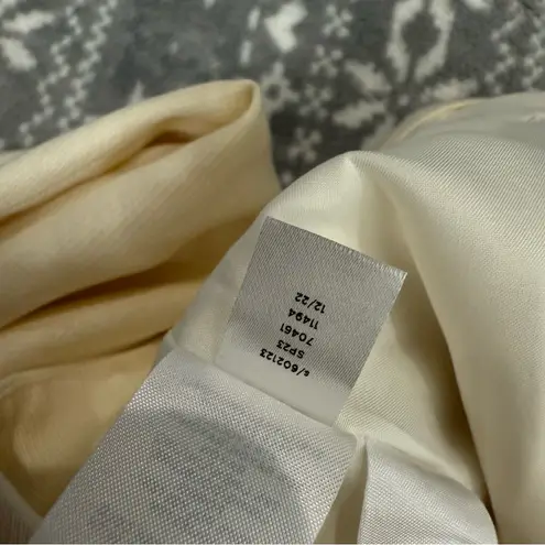 Ann Taylor NWOT  The Belted‎ Taper Pant In Cream 602123 Size 16