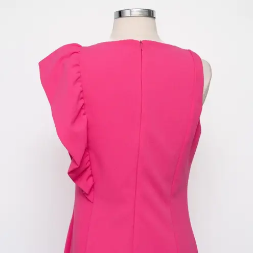 Aniye By | Ruffle Sheath Mini Dress Pink Size 8