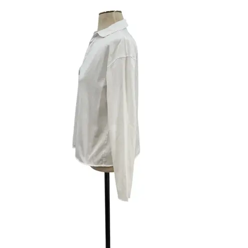 Frank & Eileen Patrick Popover Henley Top White Size XS *Flawed