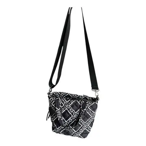 INC International Concepts Black and White Geometric Crossbody Bag