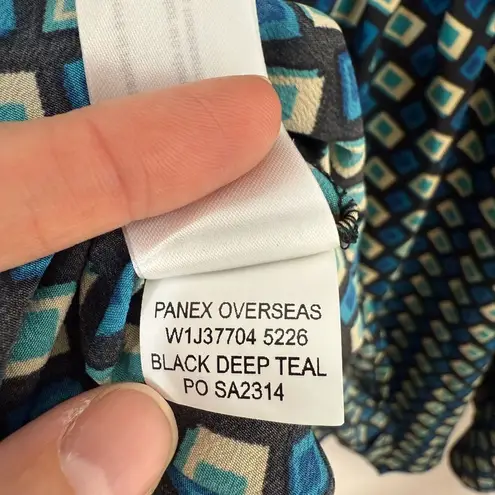 Band of the Free Genevieve Teal and Black Diamond Dress | S