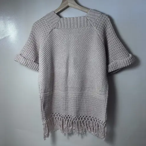 Current/Elliott Current Elliott Sweater Womens Medium Pink Wear For Love Chunky Boho Hippie