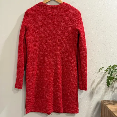 Akris Punto Size 6 Red A-Line Dress Long Sleeve Side Zip Designer Classic Chic