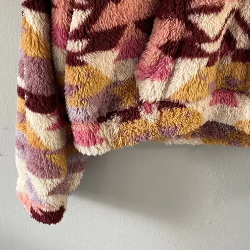 Aero Multicolor Cowl Neck Women's Sweater Pink Size M