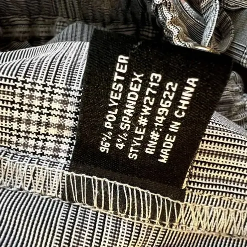 Walter Baker Plaid Drawstring Jogger Pant with Stripe Size Small