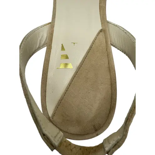 Nantucket Sole Shoes Women 6.5 Tan Suede Leather Pointed Toe Slingback Flats