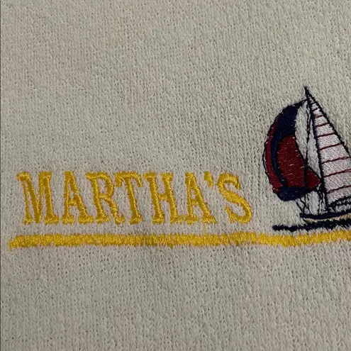 ESY Sport Wear VTG 90s Martha's Vineyard Yellow Sweatshirt Adult Size XL USA