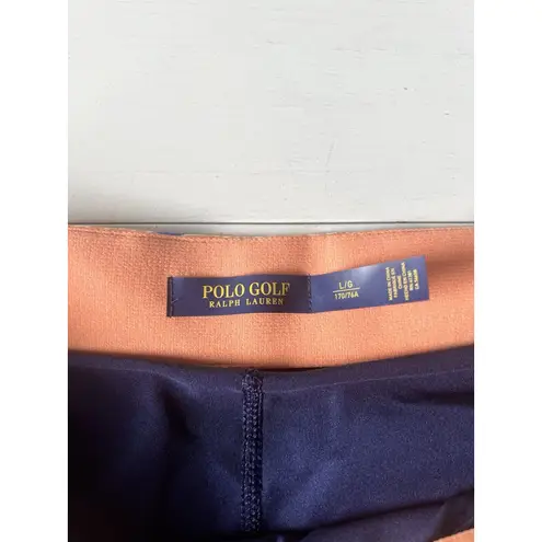 Polo Ralph Lauren Golf Womens L Orange Blue Paisley Skort Tennis Workout Size L