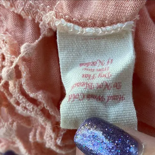 E & M Tank Top With Fringe Orange Size L