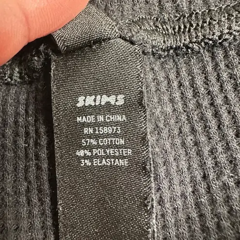 SKIMS : Black Waffle Leggings