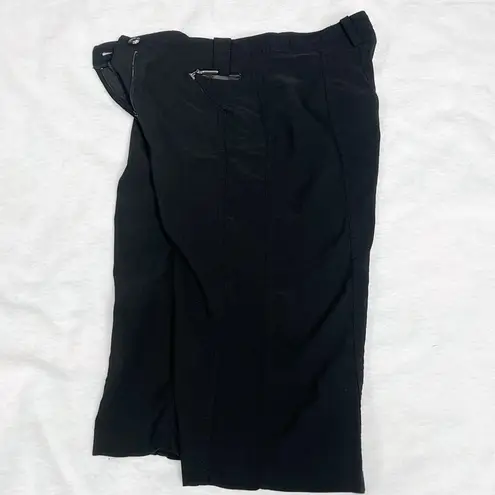 NEW Jamie Sadock Bermuda Shorts Solid Black Pockets Low Rise Stretch Sz 0