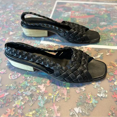 Rachel Comey Braided Leather Sandals in Black