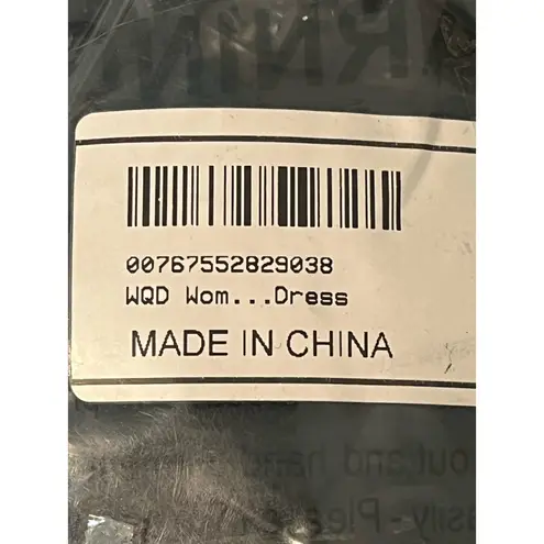 WQD One Piece Swim Suit Womens Size Large Black Bottoms Skirt Tank Tankini NWT