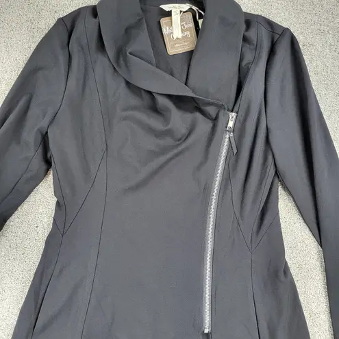 Matilda Jane Womens Just Imagine Laia Jacket S Black Ponte Zippered Thumbholes