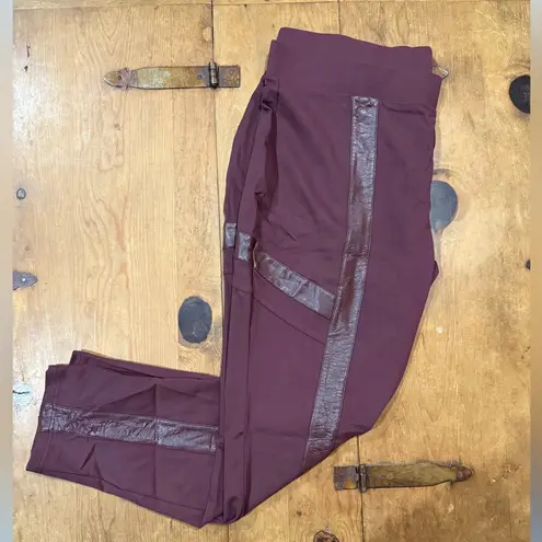 Ashley Stewart Burgundy Leggings NWT size 22/24