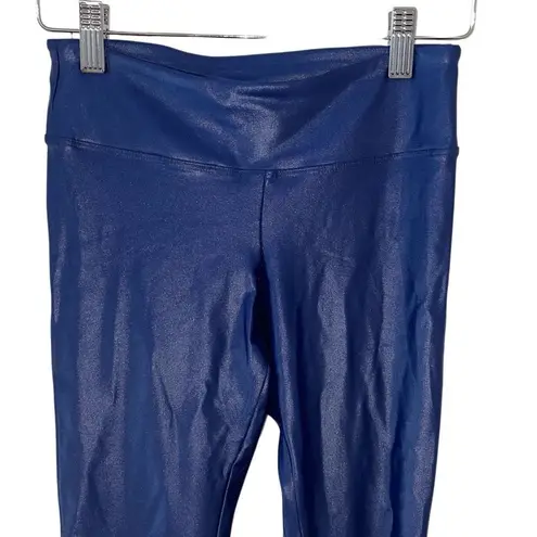 Koral By LLana Kugel Womens High Rise Lustrous Leggings Navy Size Small