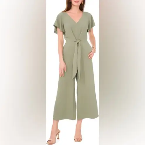 Vince Camuto Tie Waist Crop Wide Leg Jumpsuit
 size X-Large