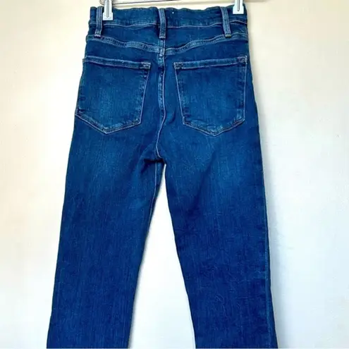 frame denim  Ali High Rise Cigarette Raw Hem Blue Jeans- Size 24