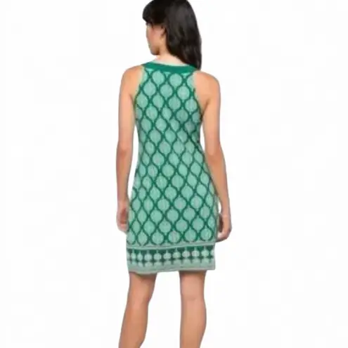 Magnolia Grace Jade Green Alhambra Knit Halter Dress Womens Large Sleeveless