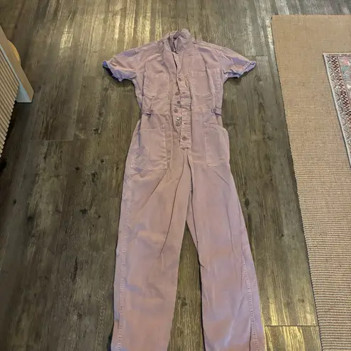 Pistola Grover Short Sleeve Jumpsuit Washed Purple