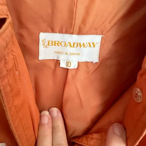 The Broadway Trench Coat Size 10 Orange