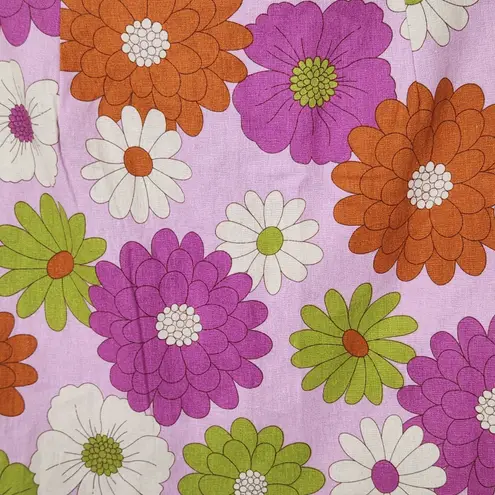 Princess Highway Linen Blend Pink Floral Wrap Mini Skirt Size 16 NWT