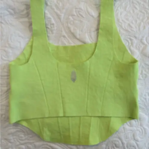 NWOT FP movement Strong Core Corset Crop Green Size undefined