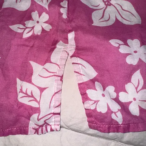 Gloria Vanderbilt Pink Long Sleeve Mandarin Collar Shirt