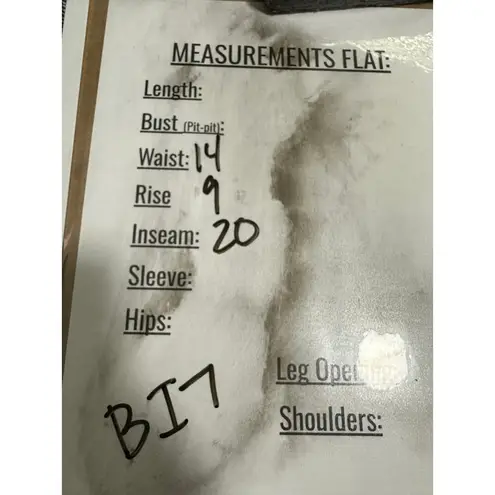 Harmony & Havoc Cream Blue Striped Cropped Linen Blend Capri Pants Loose Women L