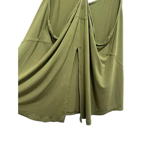 LULULEMON Women's Bronze Green Silk Modal Tied T