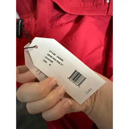 Universal Standard NWT Red Seine High Rise Skinny Jeans 27” Scooter Size 40