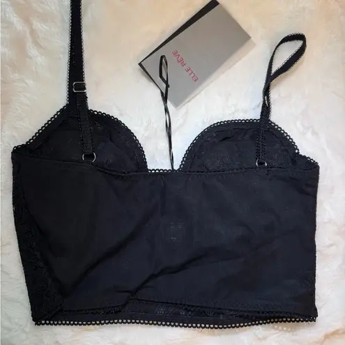 Elle Reve Kiss Corset Top Black NWT Size XS