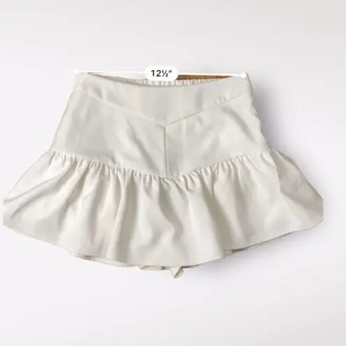 Endless Rose White Mini Skort Size S