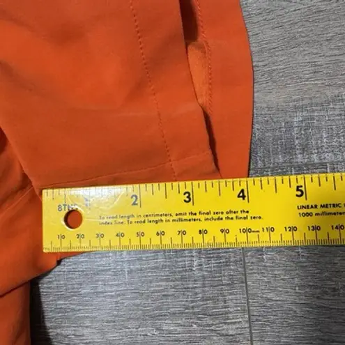 Ramy Brook Orange One Shoulder Silk Romper Shorts Size Large vacation resort