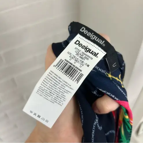 Desigual Tropical Nautical Print Large Scarf OS