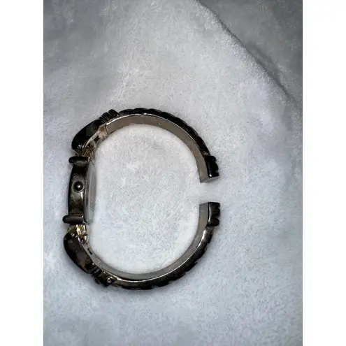 Geneva Elite Quartz Bangle Watch Gold Tone Roman Numerals Ladies Jewelry