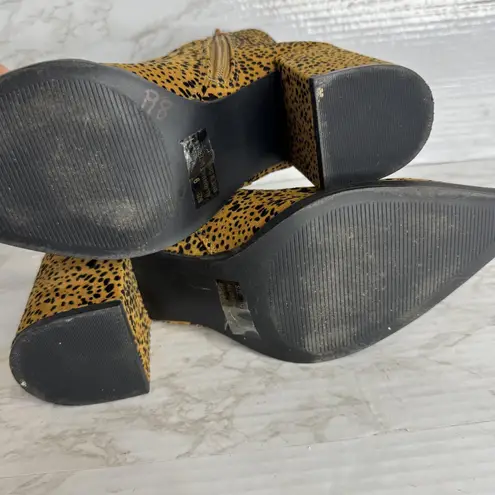 Altar'd State  Leopard Print Ankle Boots Womens Pointed Toe Block Heel Size 9 - Image 9
